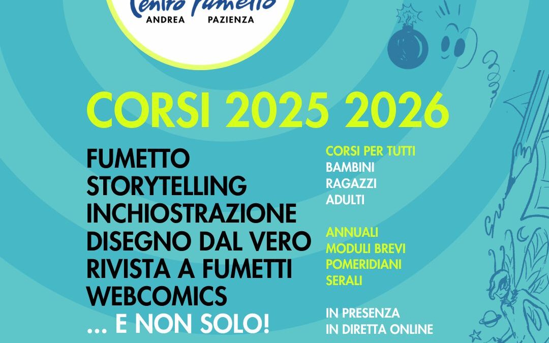 In arrivo i corsi di fumetto 2025/2026